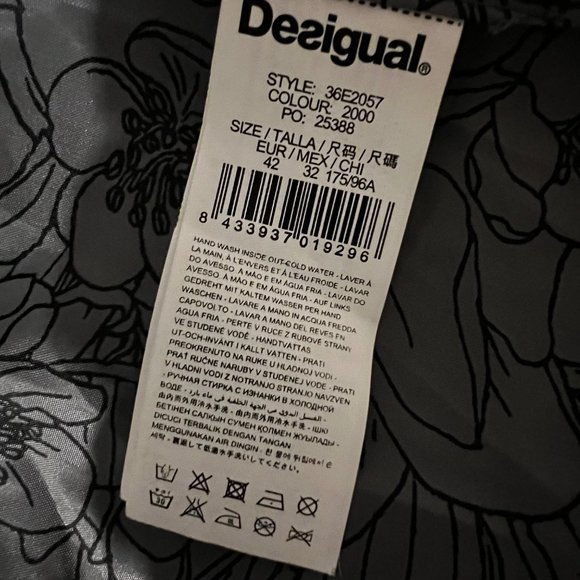 Desigual Womens black blazer button size 42 - Picture 7 of 9